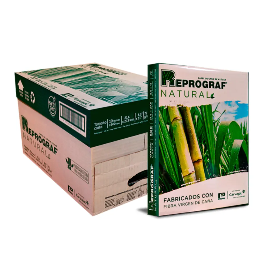 HOJA REPROGRAF NATURAL CARTA 72 GRS. PTE. C/500 PZAS.