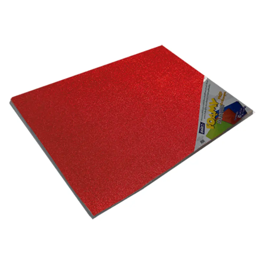 FOAMY DIAMANTADO SAIRA 43X56 CMS. PTE. C/10 01 ROJO