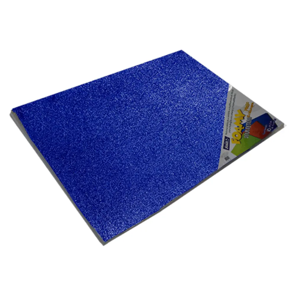 FOAMY DIAMANTADO SAIRA 43X56 CMS. PTE. C/10 06 AZUL REY
