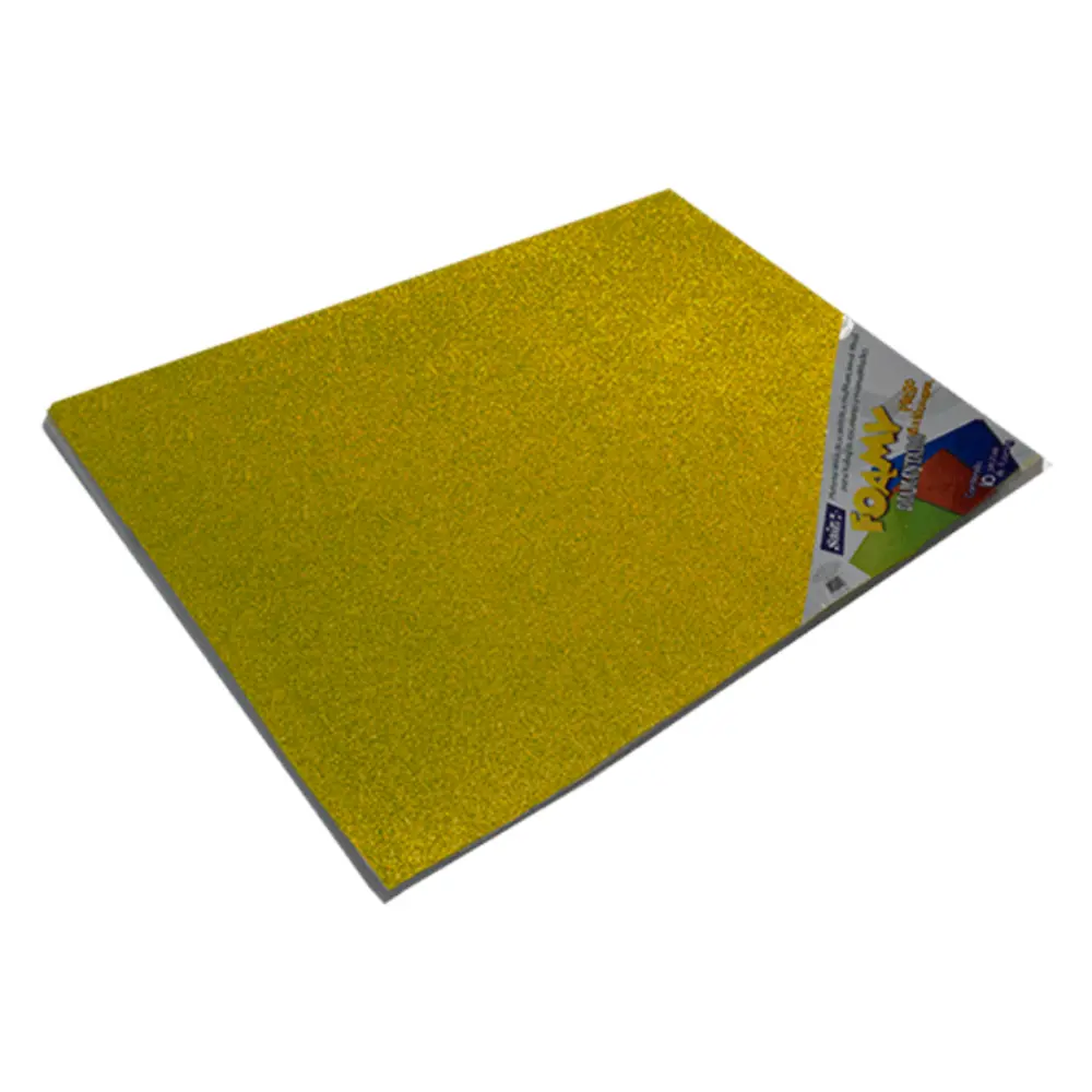 FOAMY DIAMANTADO SAIRA 43X56 CMS. PTE. C/10 07 ORO CENTE