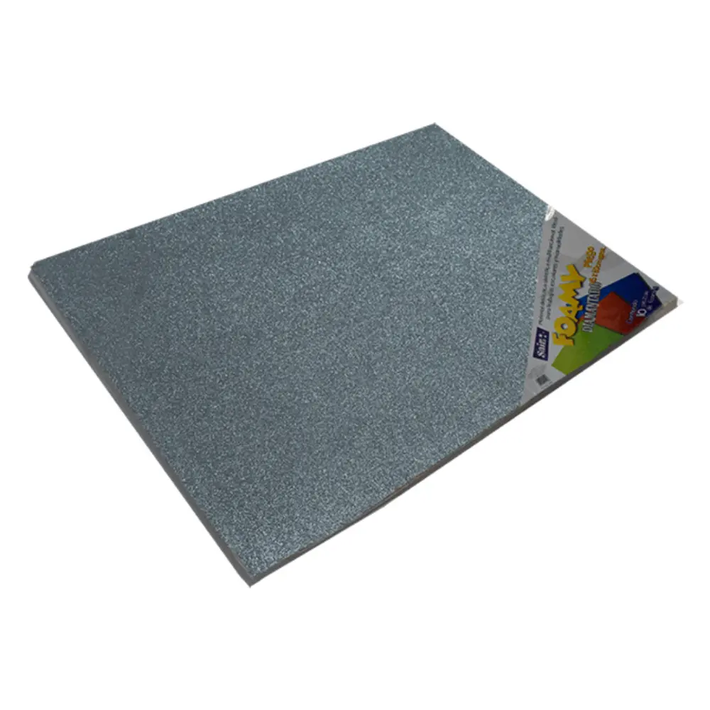 FOAMY DIAMANTADO SAIRA 43X56 CMS. PTE. C/10 17 GRIS