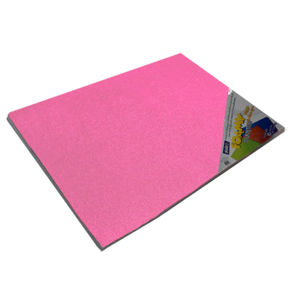FOAMY DIAMANTADO SAIRA 43X56 CMS. PTE. C/10 19 ROSA PASTEL