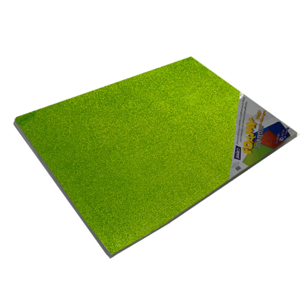 FOAMY DIAMANTADO SAIRA 43X56 CMS. PTE. C/10 23 VERDE CLARO