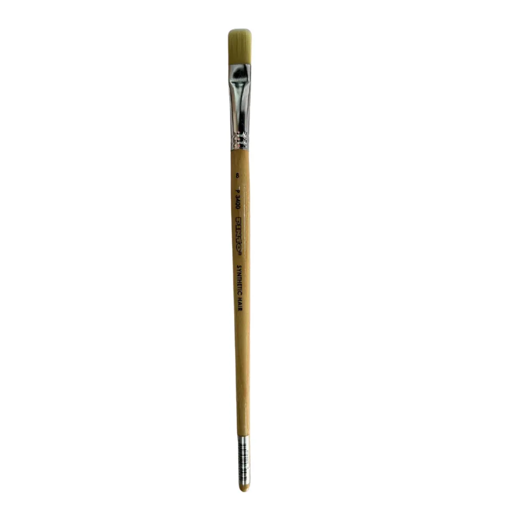 PINCEL PINTO PLANO PELO MARFIL SINTETICO P3400-8