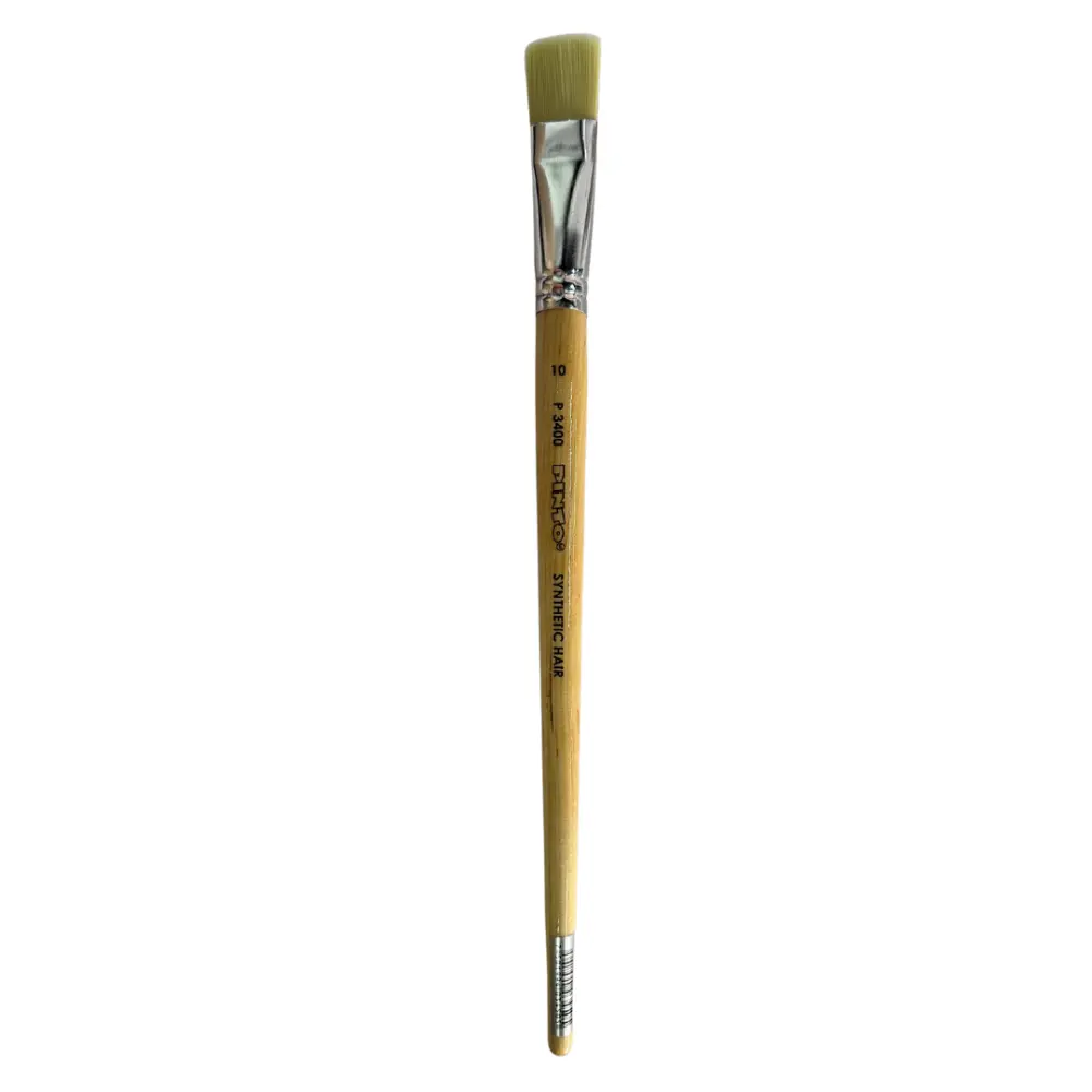 PINCEL PINTO PLANO PELO MARFIL SINTETICO P3400-10