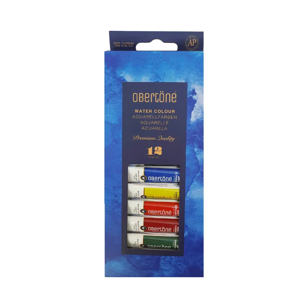 SET C/12 TUBOS ACUARELA 12ML OBERTONE PREMIUM QUALITY