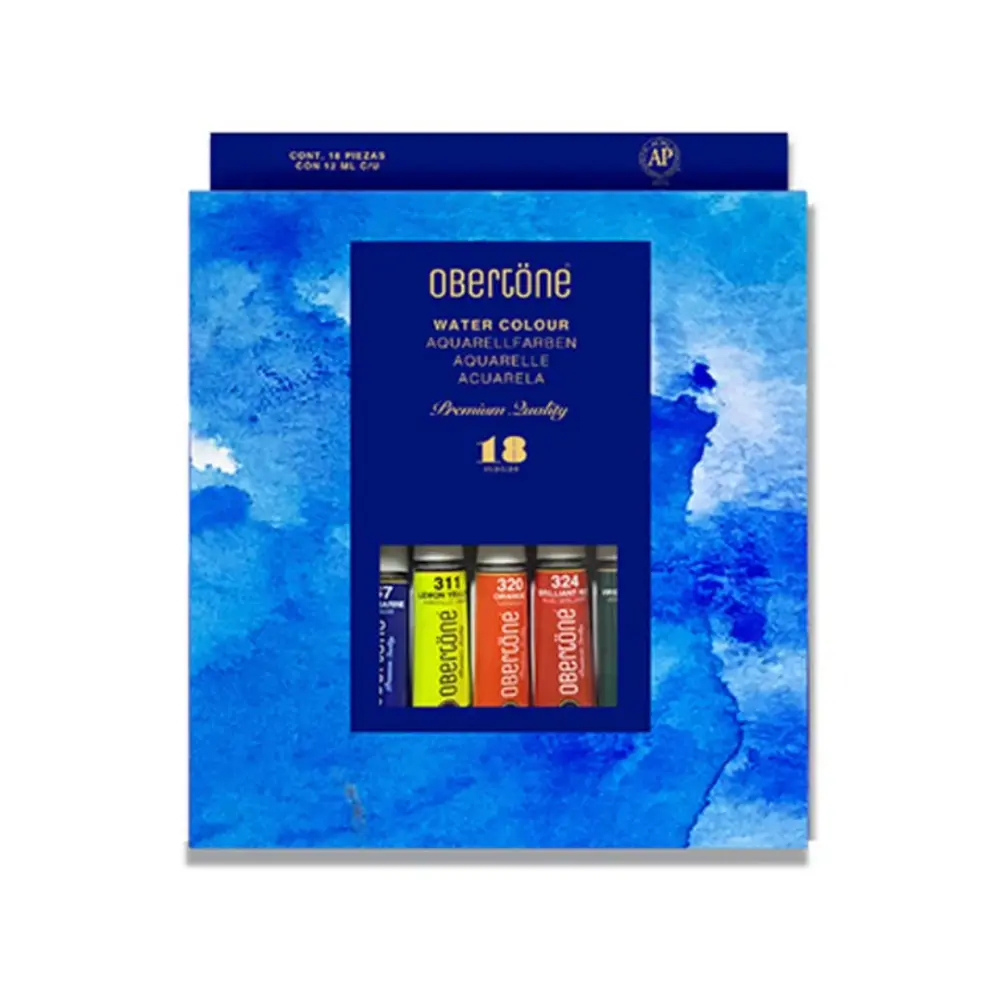 SET C/18 TUBOS ACUARELA 12ML OBERTONE PREMIUM QUALITY