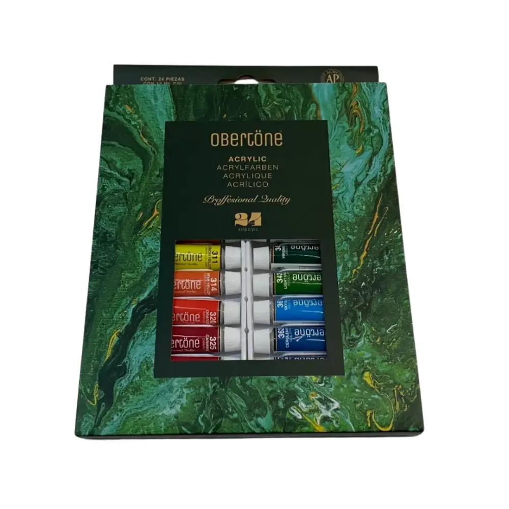 SET C/24 TUBOS ACRILICO 12ML OBERTONE PROFESSIONAL QUALITY