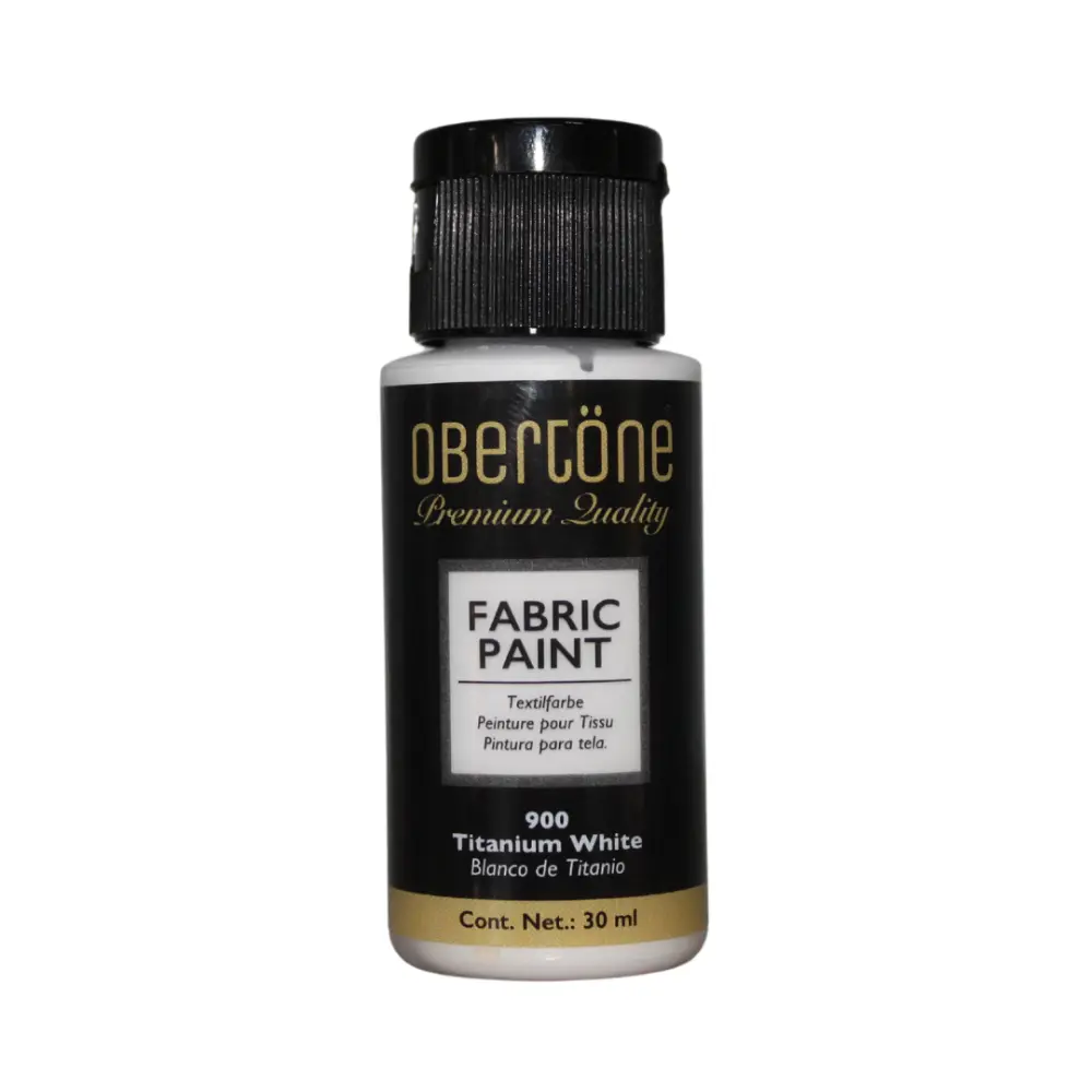 PINTURA TEXTIL OBERTONE 900 BLANCO DE TITANIO 30ML