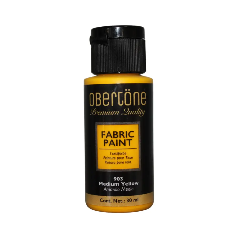 PINTURA TEXTIL OBERTONE 903 AMARILLO MEDIO 30ML