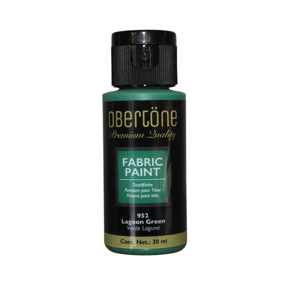 PINTURA TEXTIL OBERTONE 952 VERDE LAGUNA 30ML