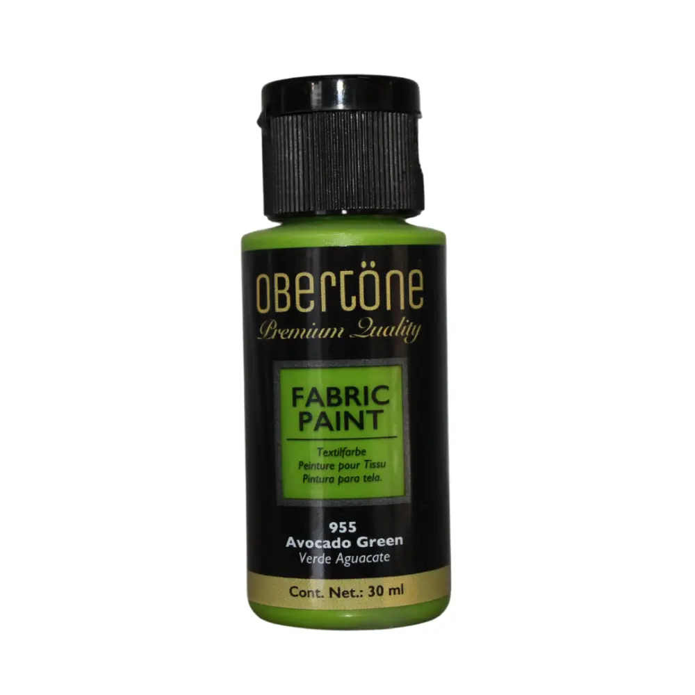 PINTURA TEXTIL OBERTONE 955 VERDE AGUACATE 30ML