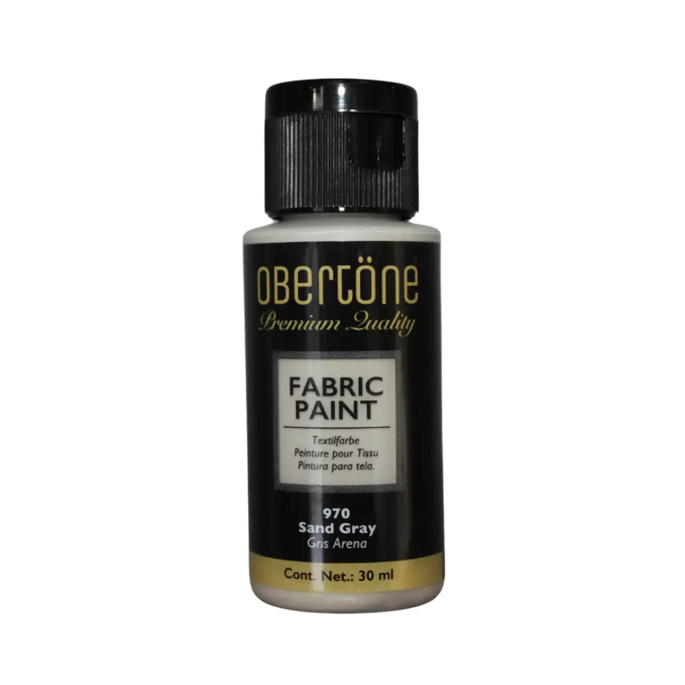 PINTURA TEXTIL OBERTONE 970 GRIS ARENA 30ML