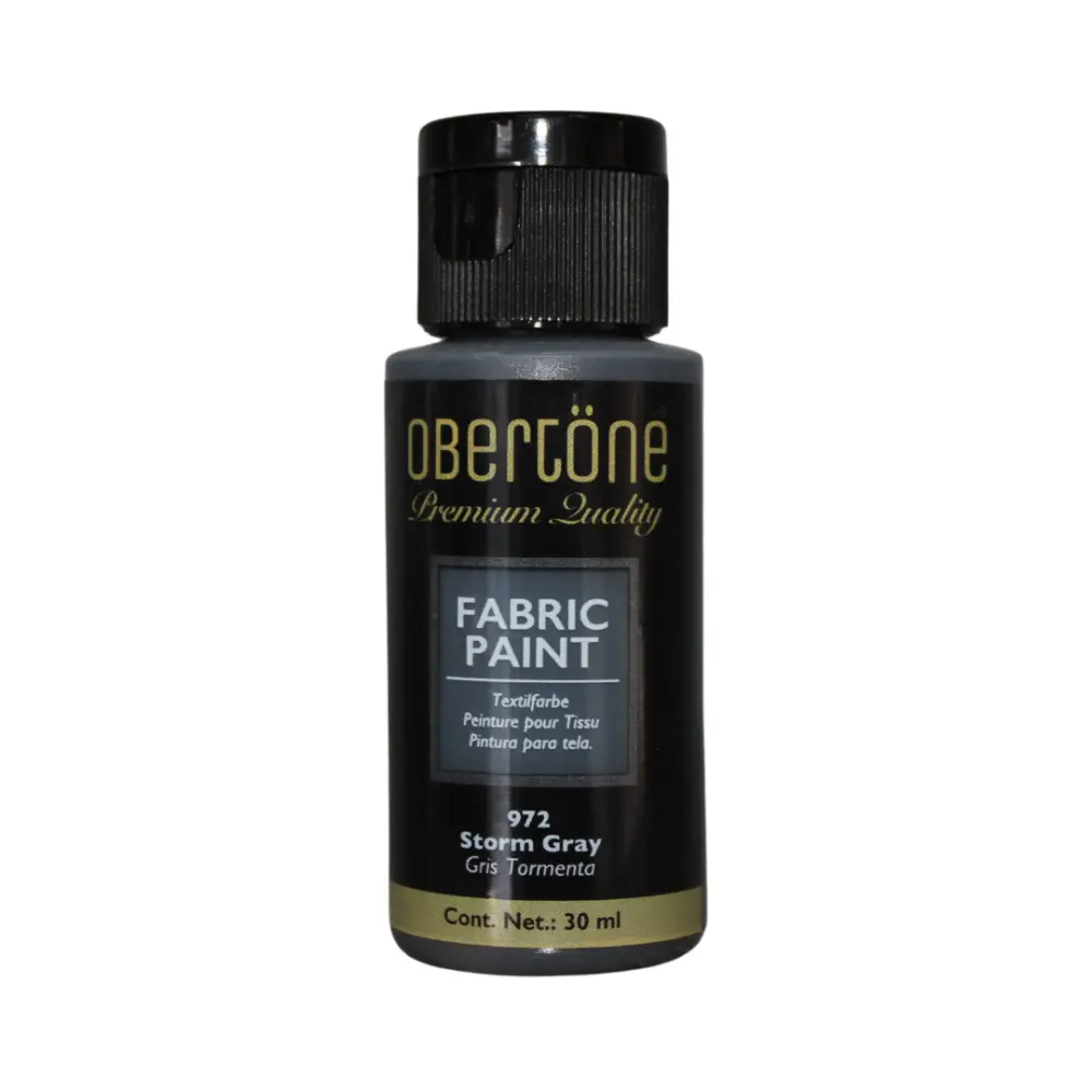 PINTURA TEXTIL OBERTONE 972 GRIS TORMENTA 30ML