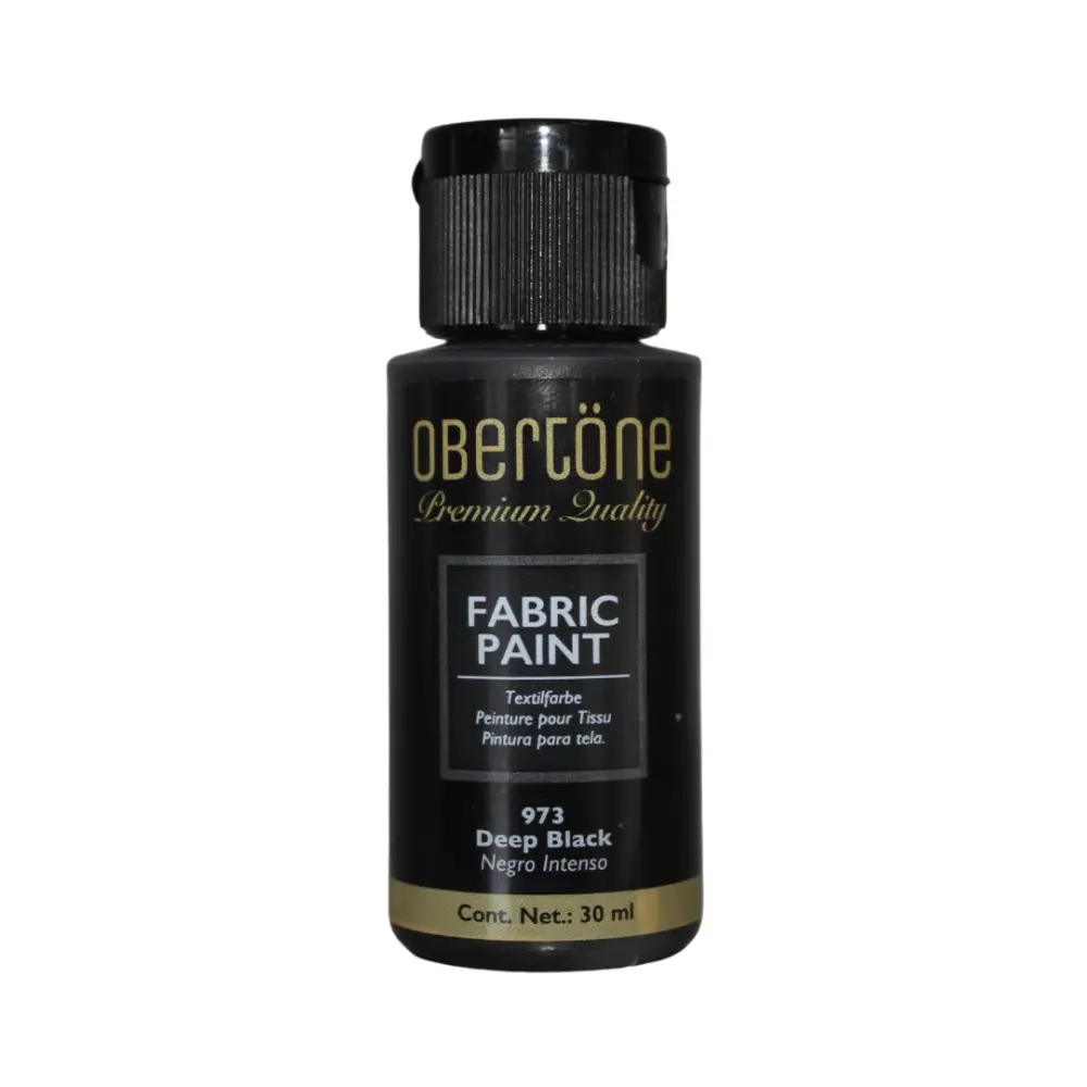 PINTURA TEXTIL OBERTONE 973 NEGRO INTENSO 30ML