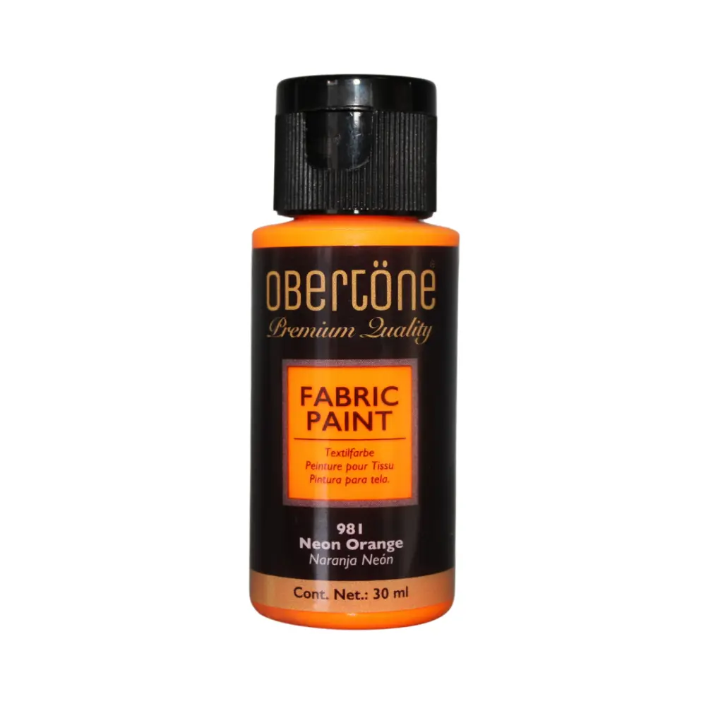 PINTURA TEXTIL OBERTONE 981 NARANJA NEON 30ML