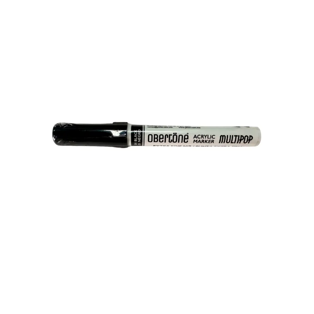 MARCADOR ACRILICO EXTRA FINA OBERTONE 215 1 BLACK MULTIPOP