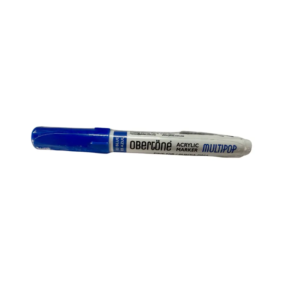 MARCADOR ACRILICO P/BALA OBERTONE 215 3 BLUE MULTIPOP