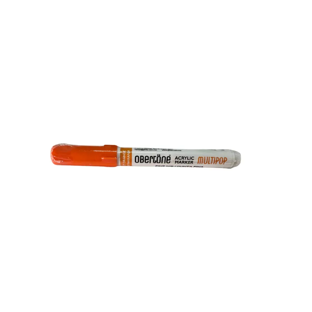 MARCADOR ACRILICO P/BALA OBERTONE 215 7 ORANGE MULTIPOP