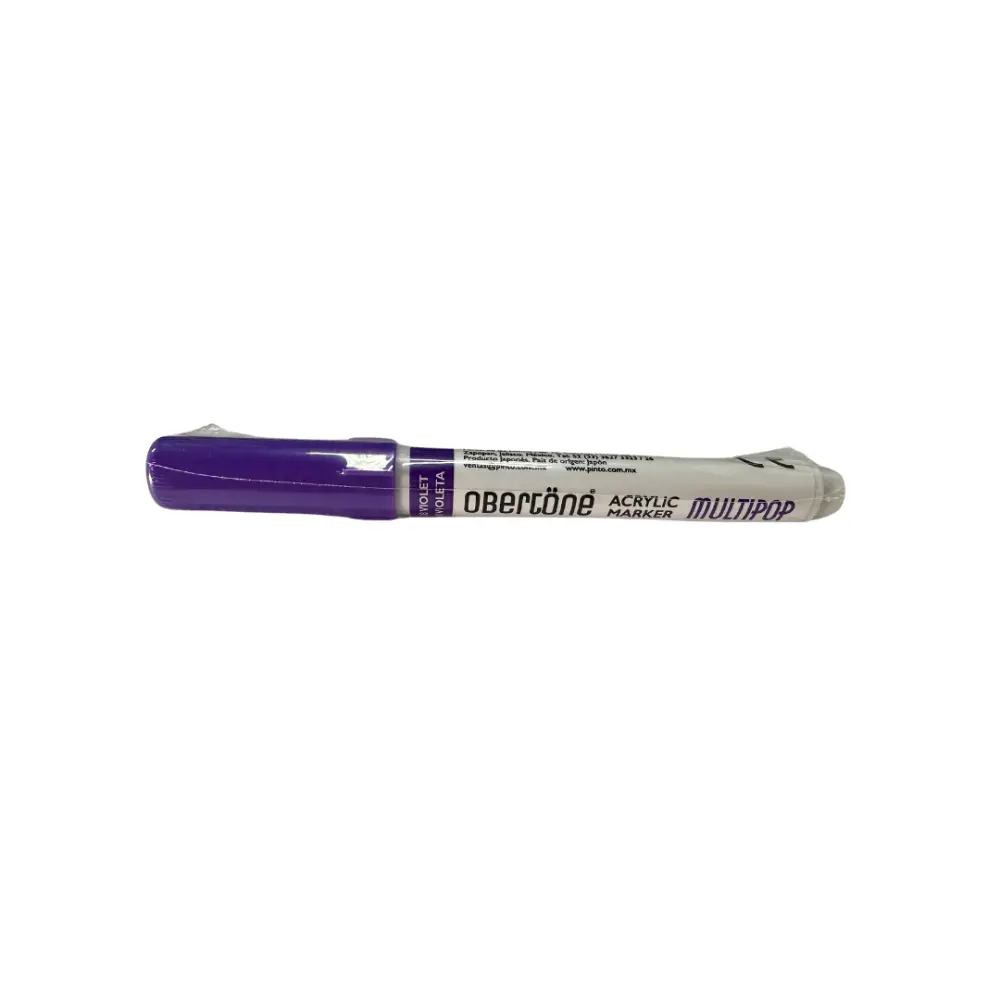 MARCADOR ACRILICO P/BALA OBERTONE 215 8 VIOLET MULTIPOP