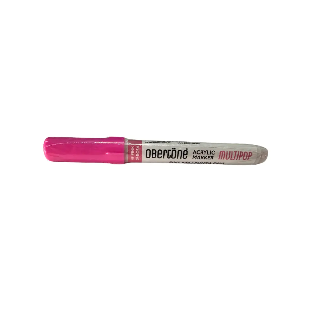 MARCADOR ACRILICO P/BALA OBERTONE 215 9 PINK MULTIPOP