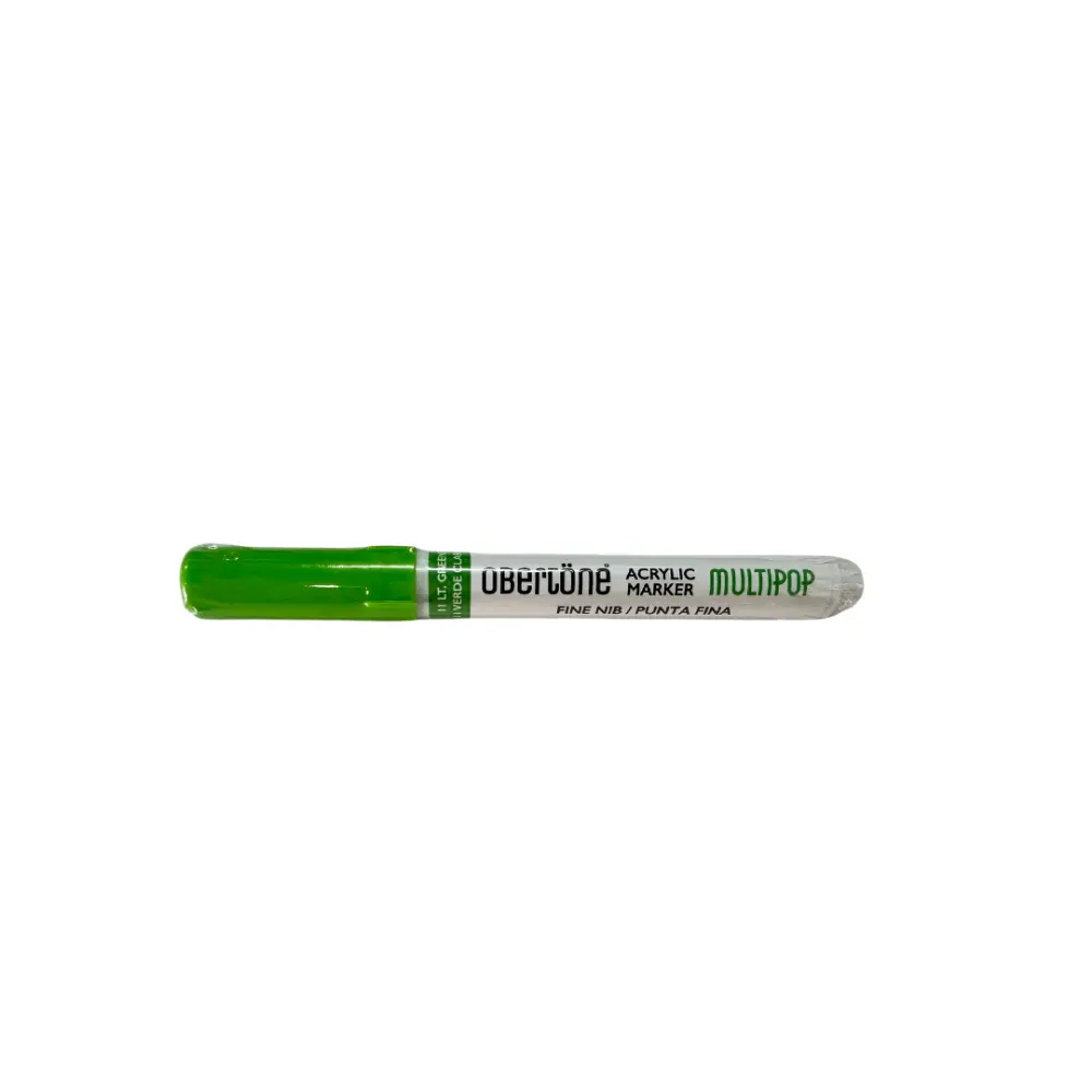 MARCADOR ACRILICO P/BALA OBERTONE 215 11 LT GREEN MULTIPOP
