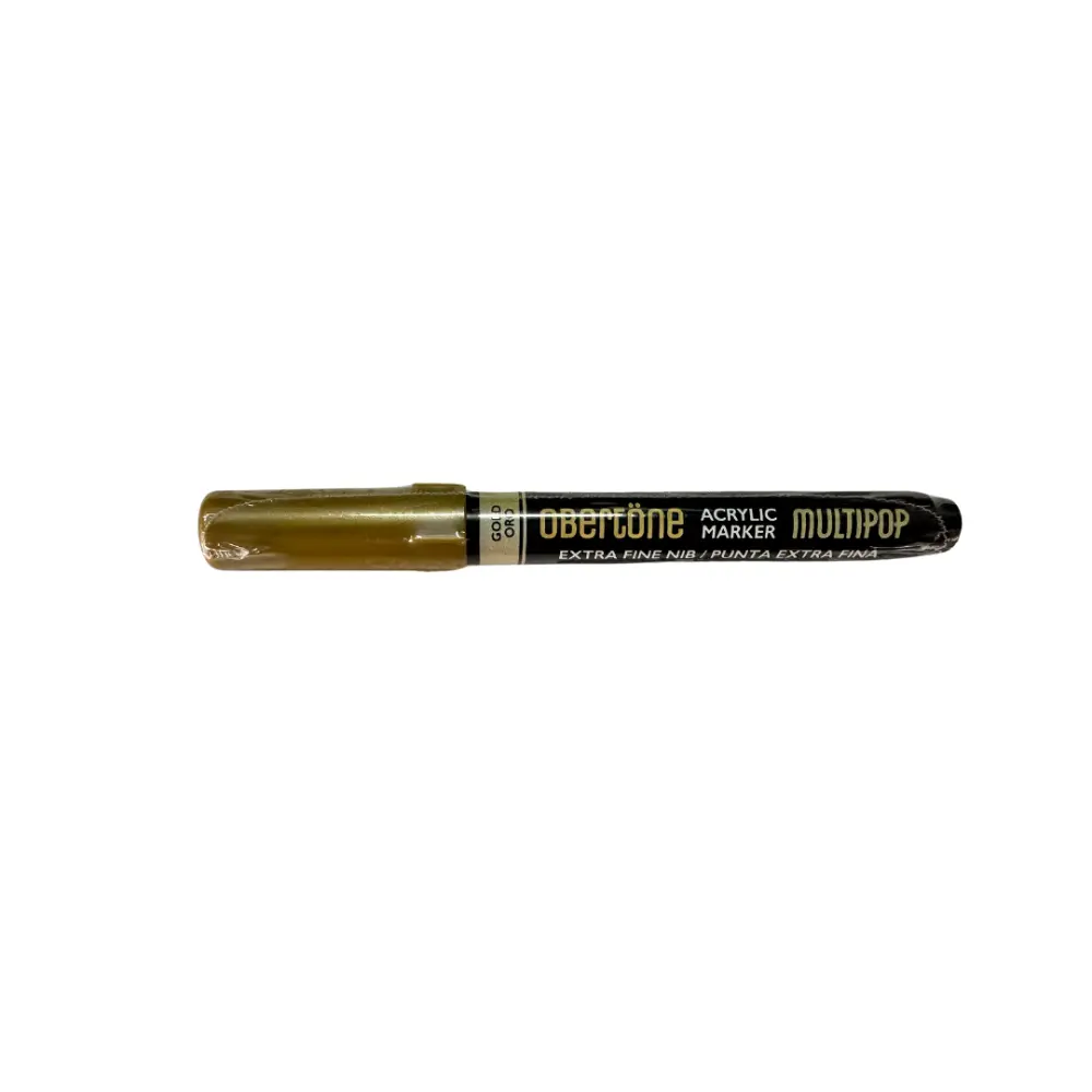 MARCADOR ACRILICO P/BALA OBERTONE 215 GOLD MULTIPOP