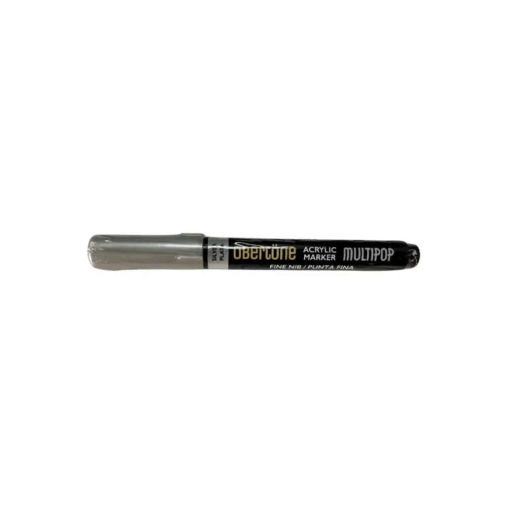 MARCADOR ACRILICO P/BALA OBERTONE 215 SILVER MULTIPOP