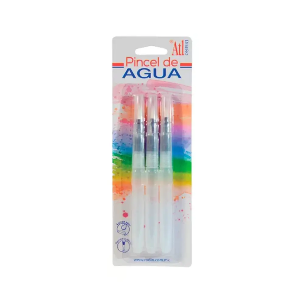 JUEGO 3 PINCELES DE AGUA ATL