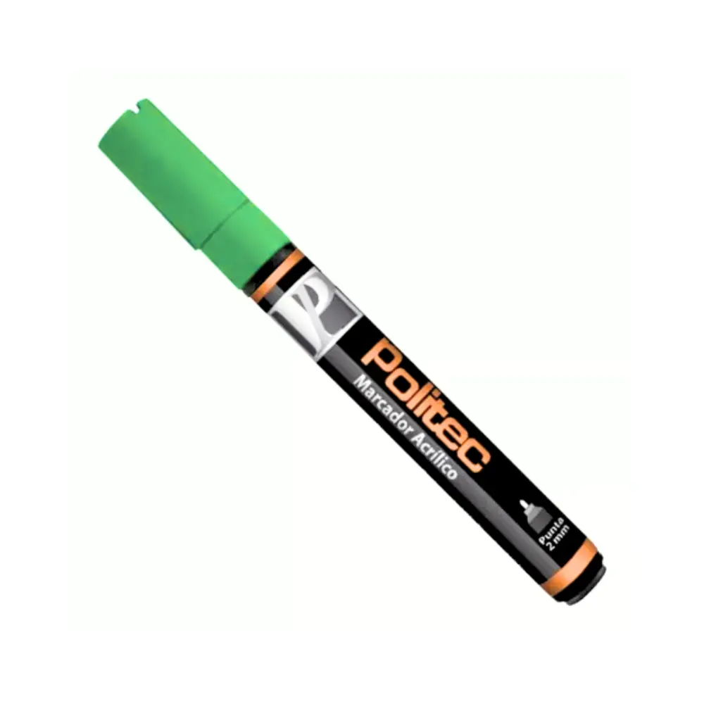 MARCADOR ACRILICO POLITEC 2 MM VERDE CLARO 312