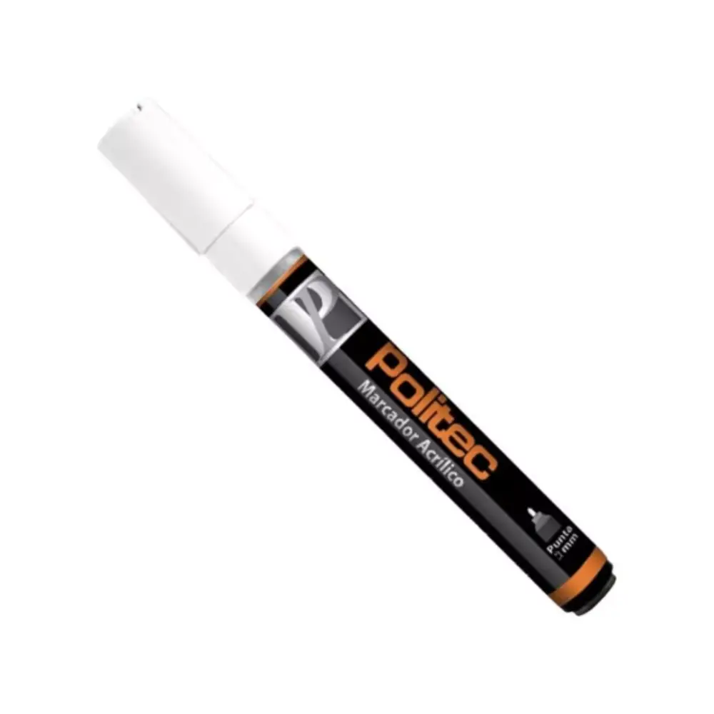MARCADOR ACRILICO POLITEC 4 MM BLANCO DE TITANIO 301