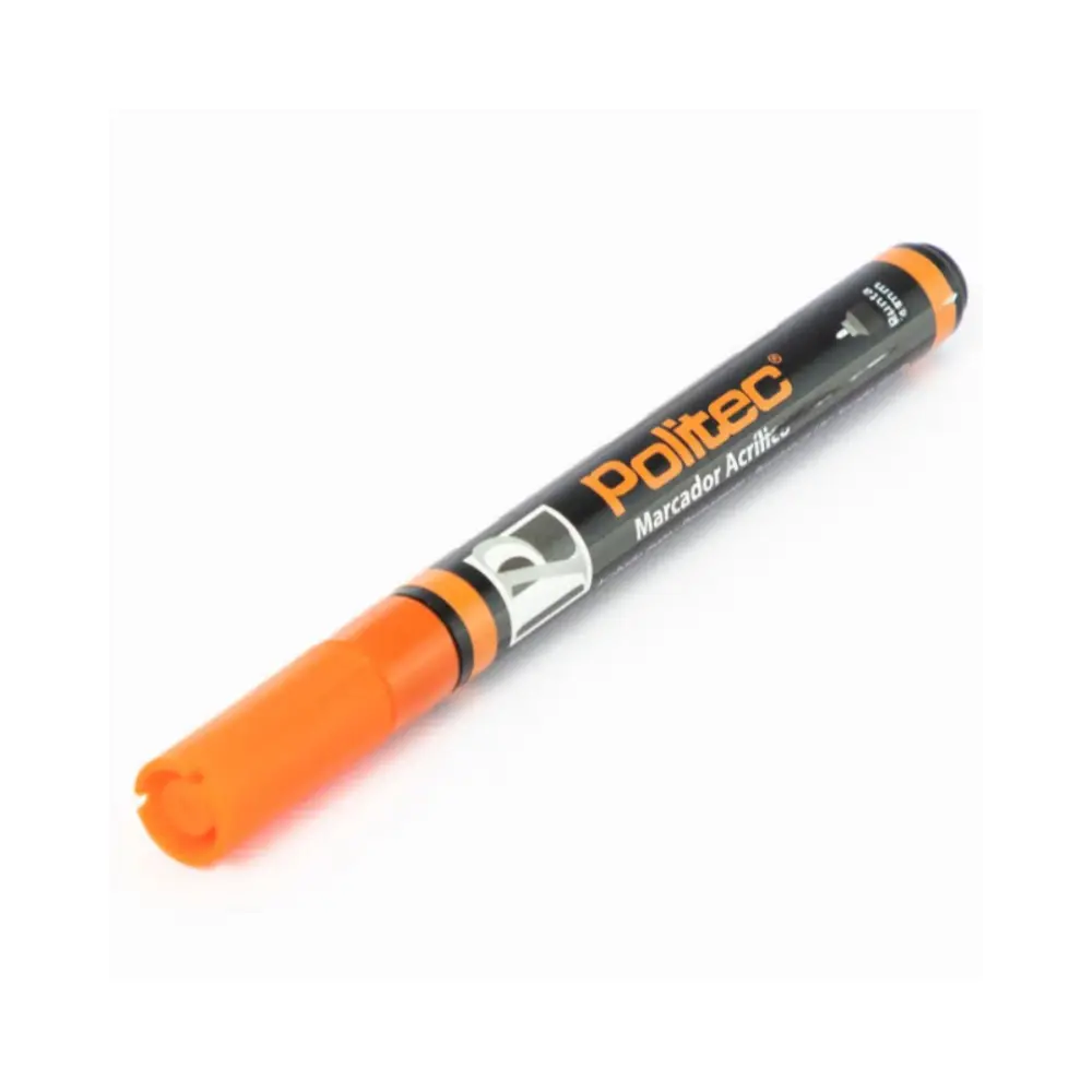 MARCADOR ACRILICO POLITEC 4 MM NARANJA 308