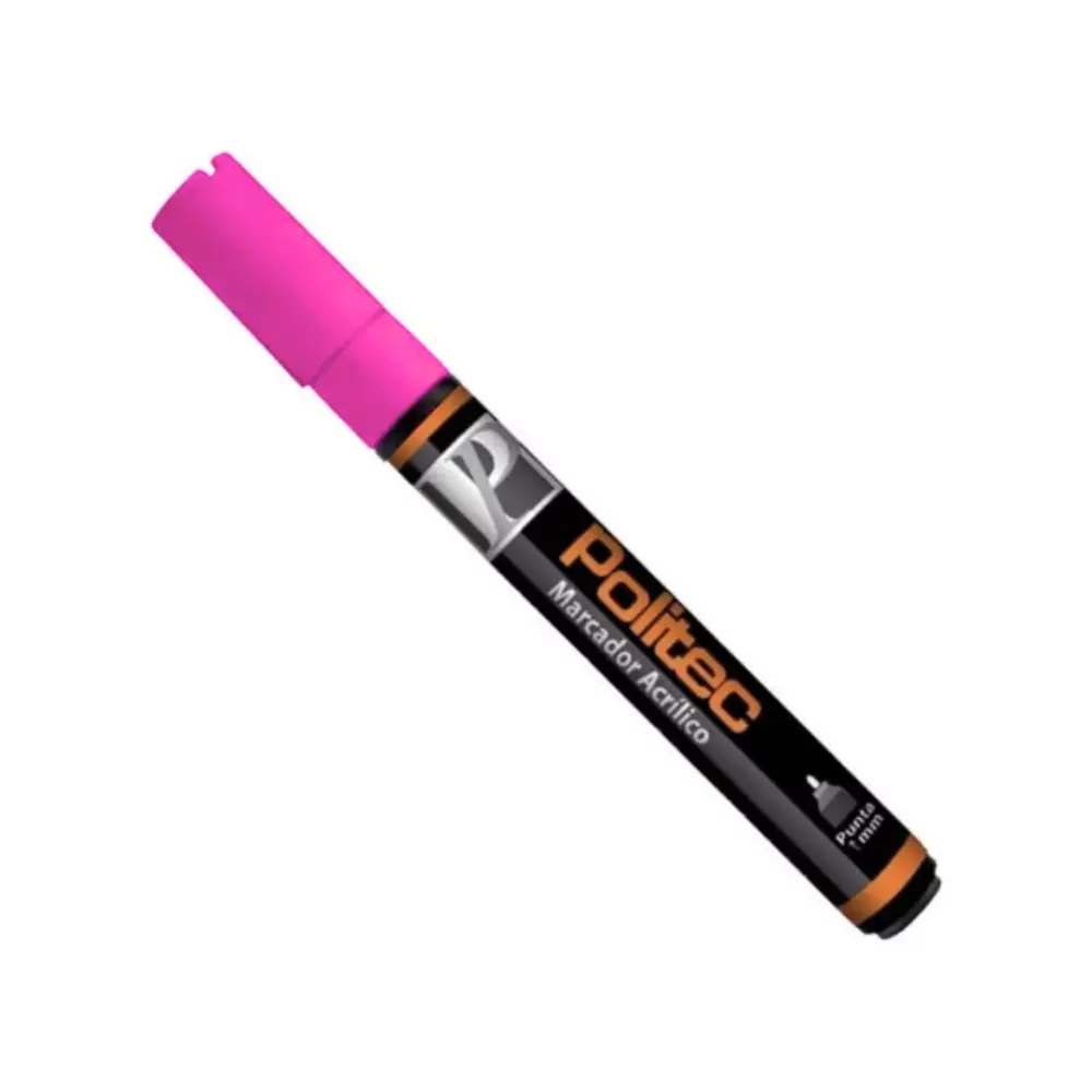 MARCADOR ACRILICO POLITEC 4 MM ROSA MEXICANO 337