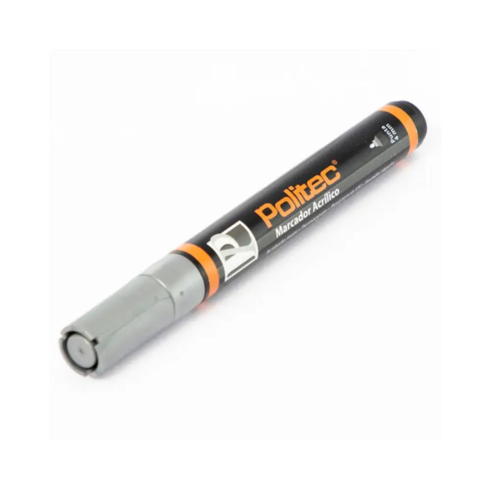 MARCADOR ACRILICO POLITEC 4 MM PLATA 701