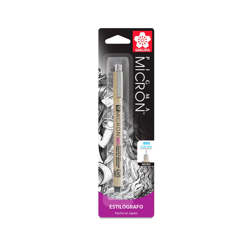 ESTILOGRAFO PIGMA 005 (.2 MM) NEGRO