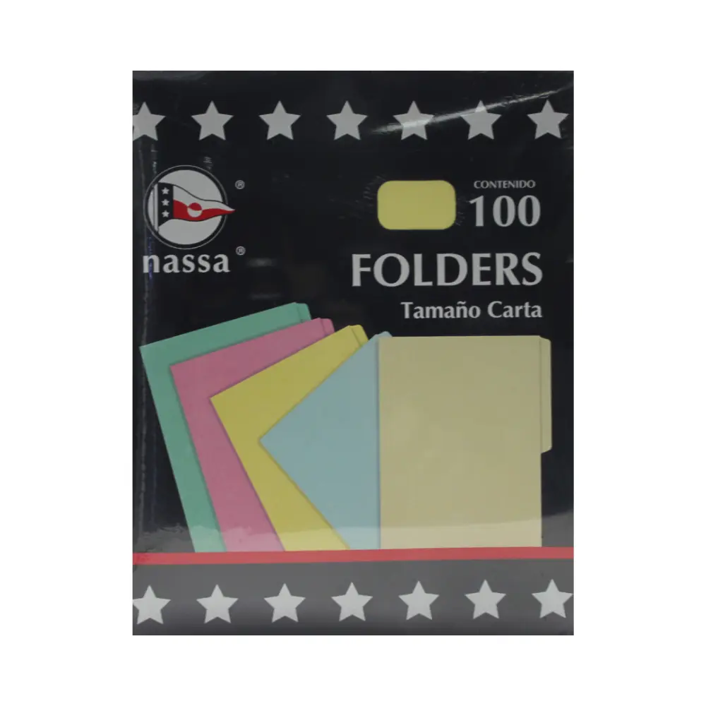 FOLDER CARTA CANARIO NASA PTE. C/100 PZAS.