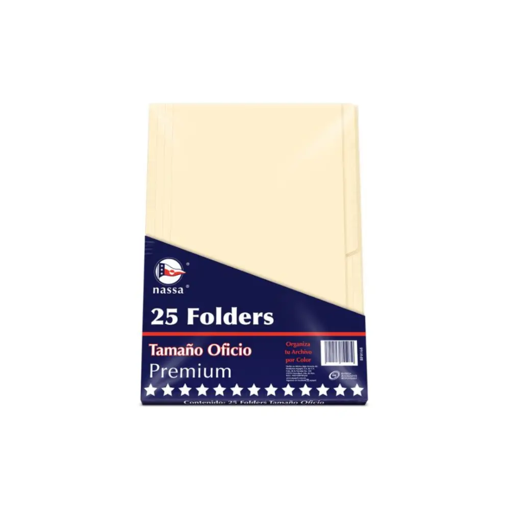 FOLDER OFICIO NASA PTE. C/25 CREMA