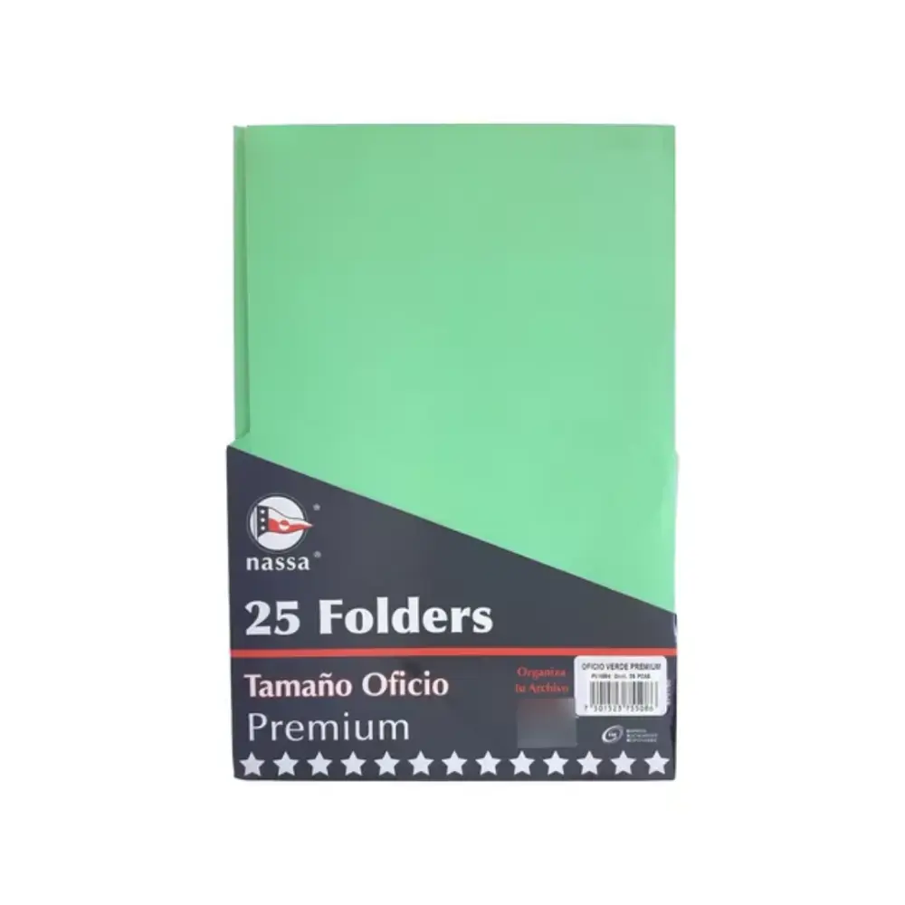 FOLDER OFICIO NASA PTE. C/25 VERDE