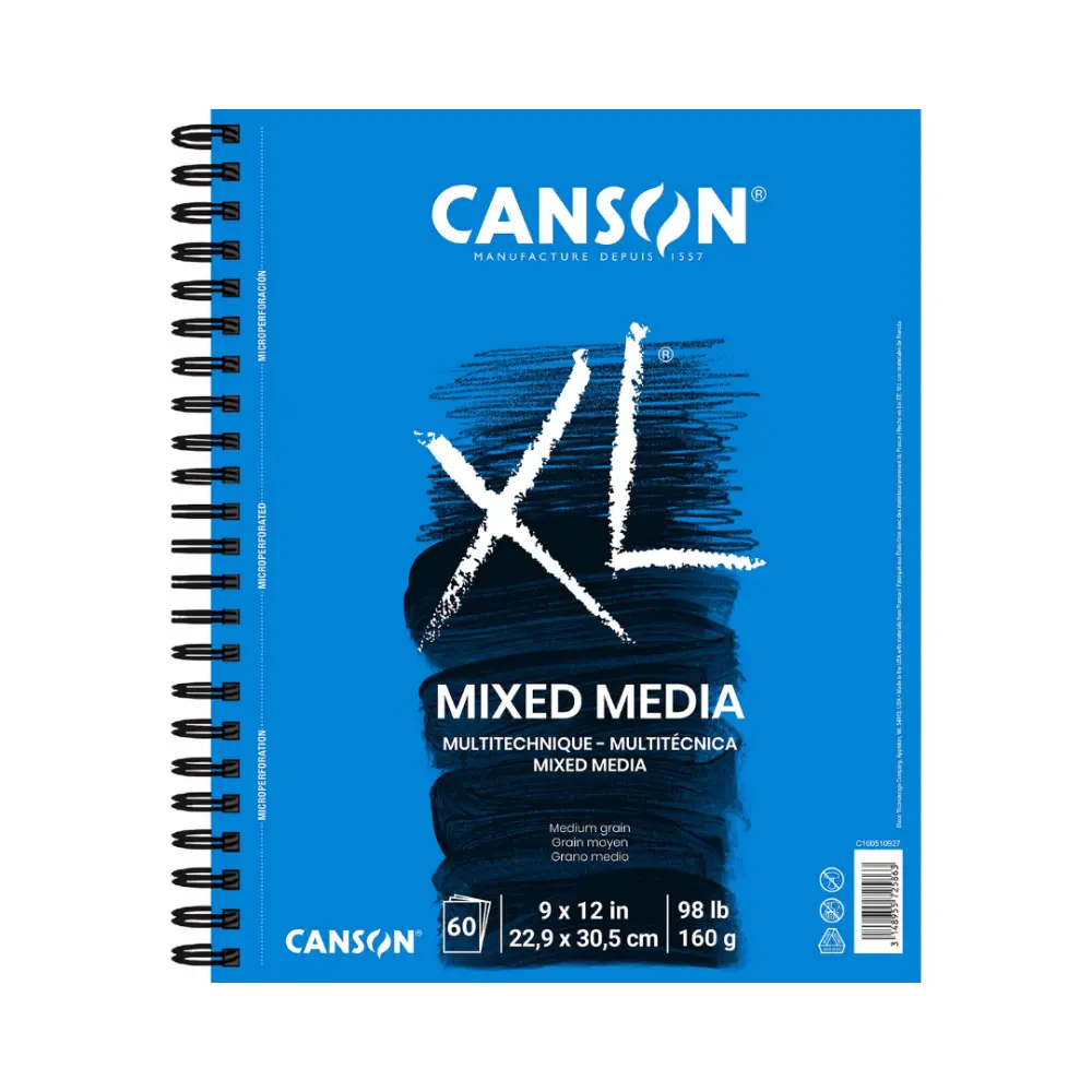 BLOCK ALBUM XL MIX MEDIA  160G 9X12 60H  (USA)