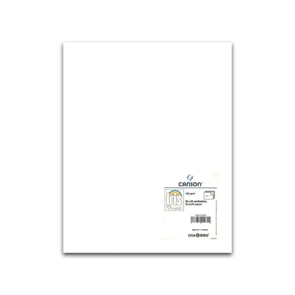 CARTULINA I. VIVALDI 50X65 185G BLANCO 01