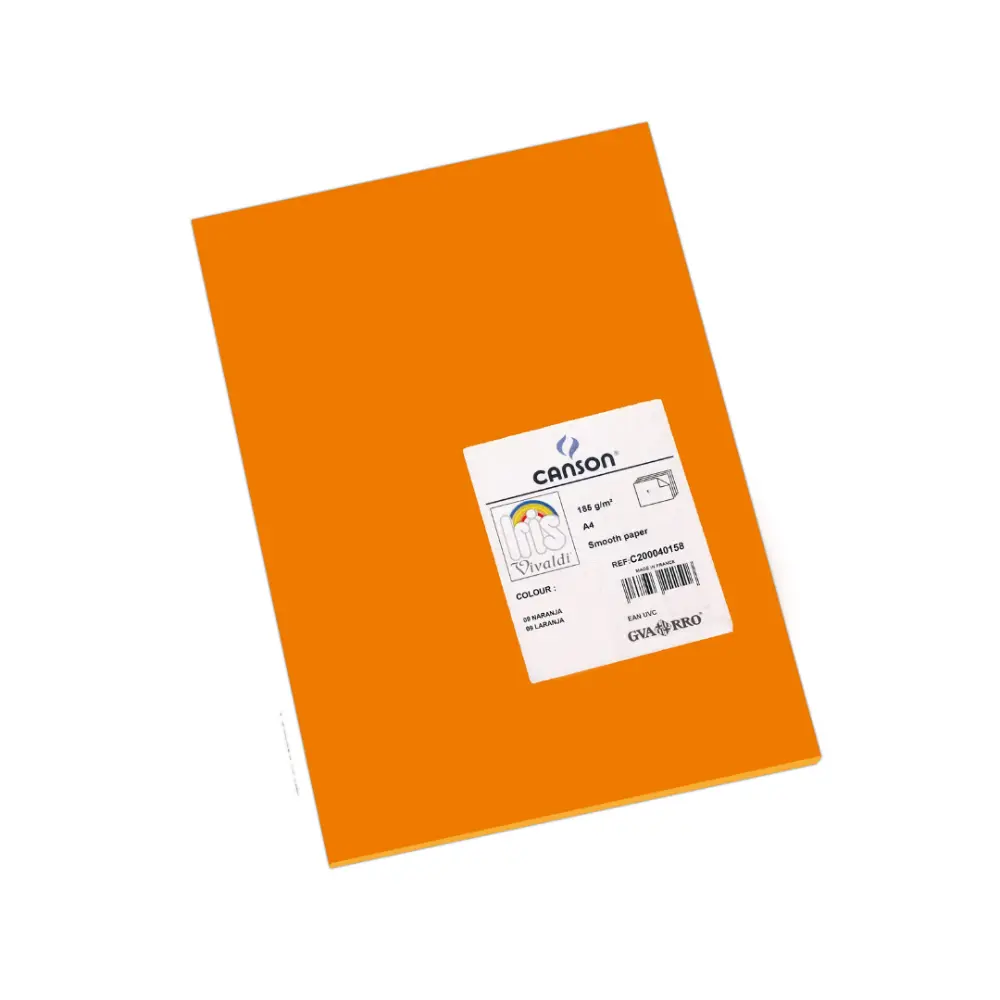 CARTULINA I. VIVALDI 50X65 185G NARANJA  09
