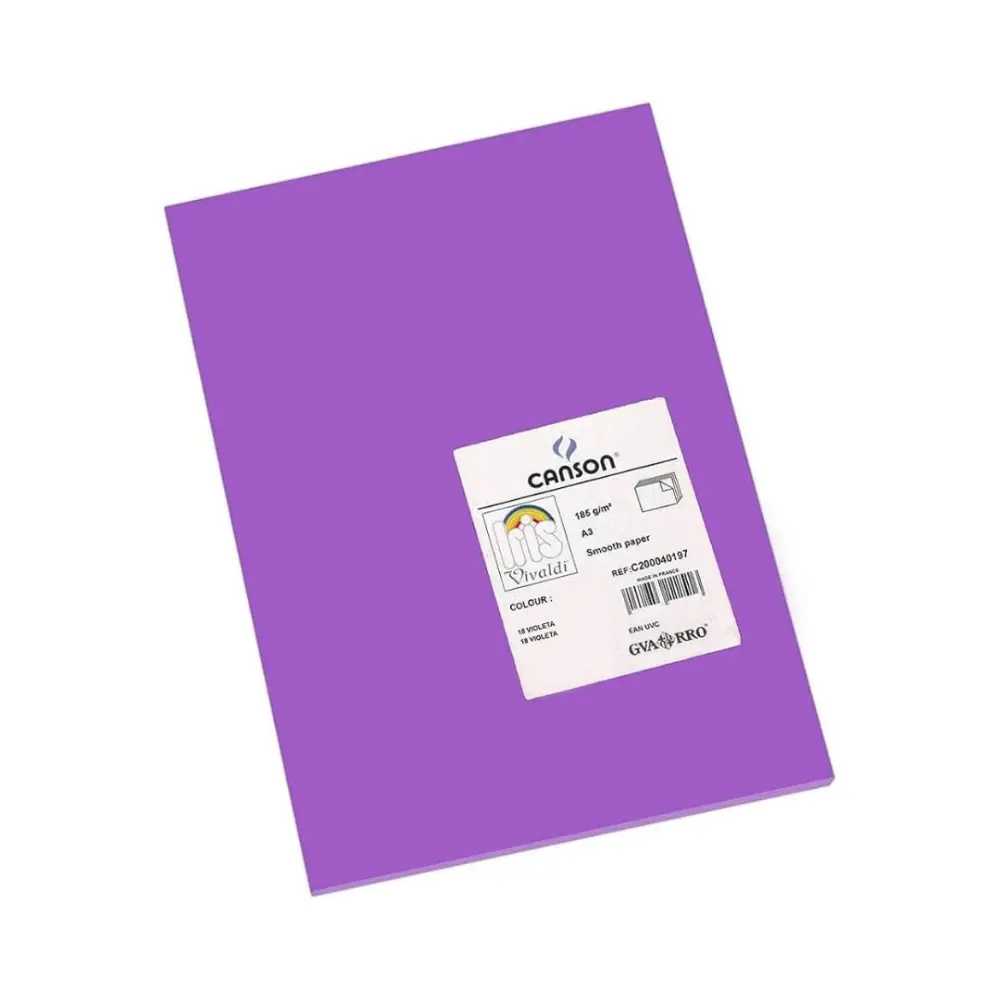 CARTULINA I. VIVALDI 50X65 185G VIOLETA  18