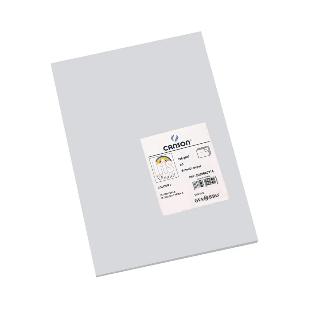 CARTULINA I. VIVALDI 50X65 185G GRIS PERLA 35