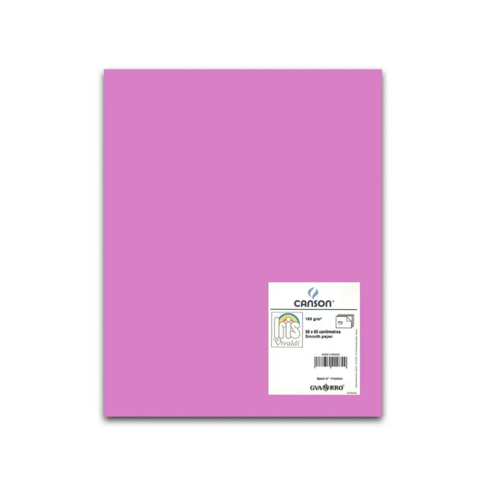 CARTULINA I.VIVALDI 50X65 185G PURPURA  86