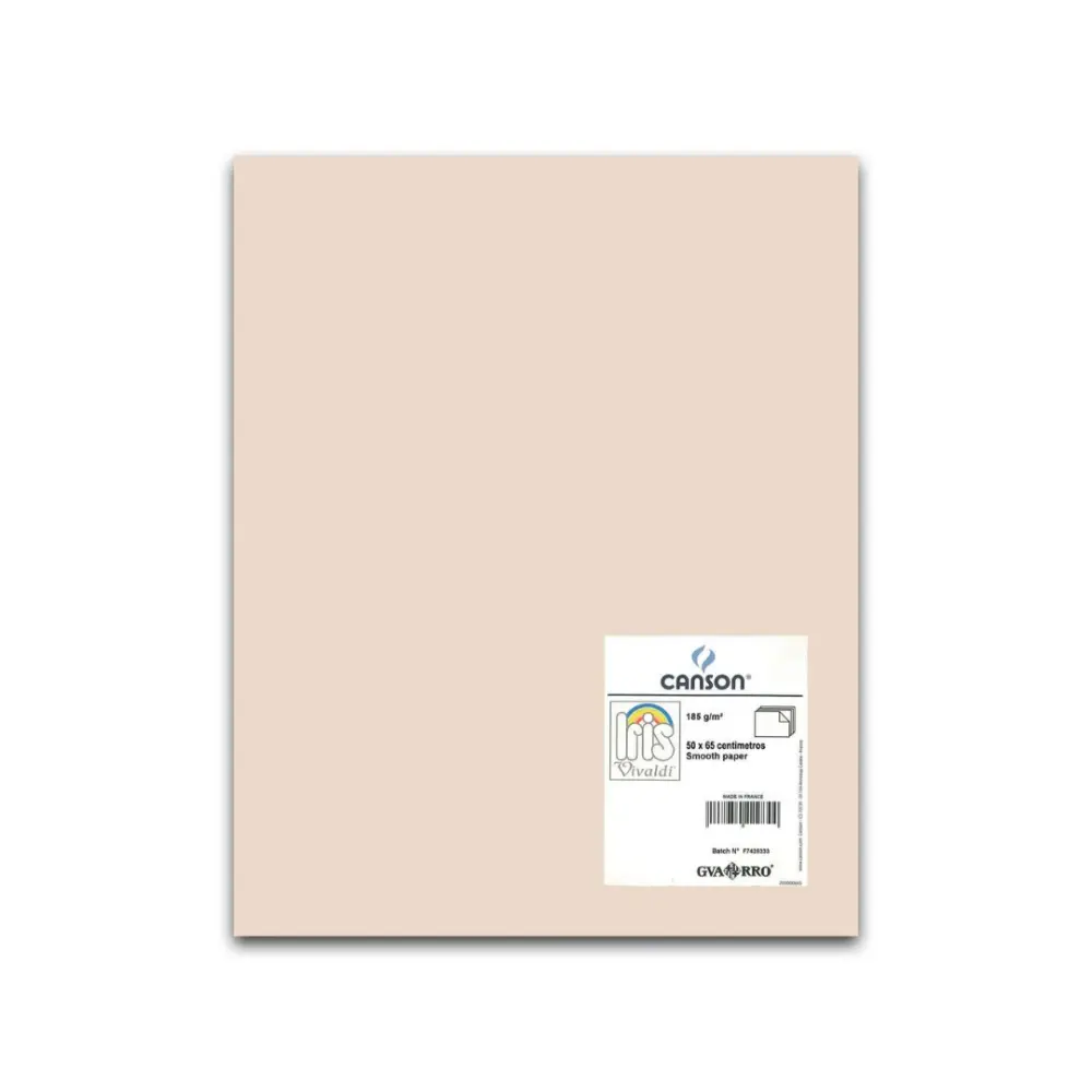 CARTULINA I. VIVALDI 50X65 185G CREMA 02