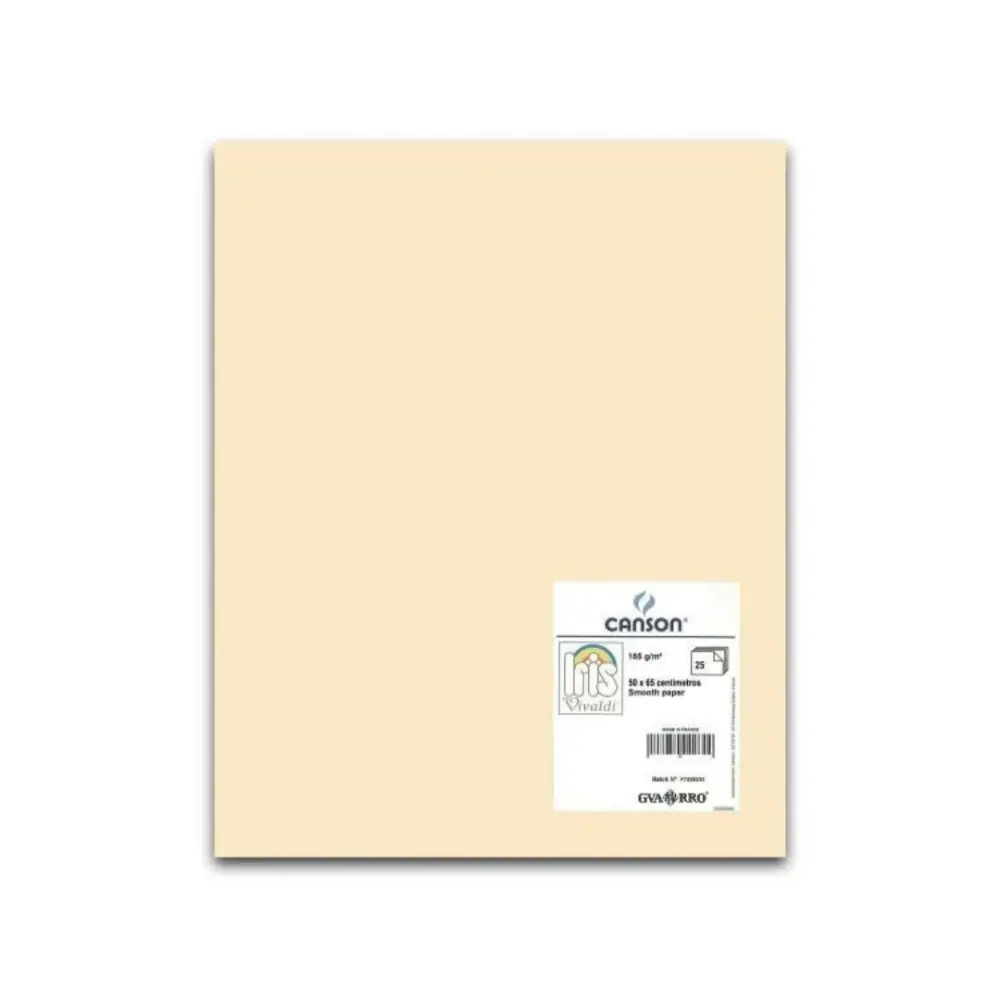 CARTULINA I. VIVALDI 50X65 185G CARNE 83