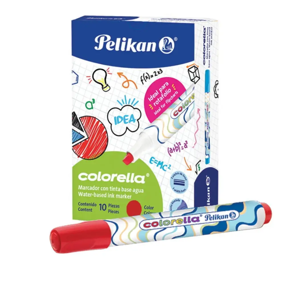 MARCADOR PELIKAN COLORELA ROJO