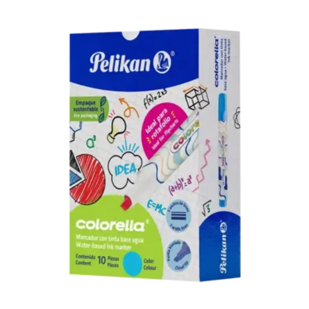 MARCADOR PELIKAN COLORELA AZUL CLARO
