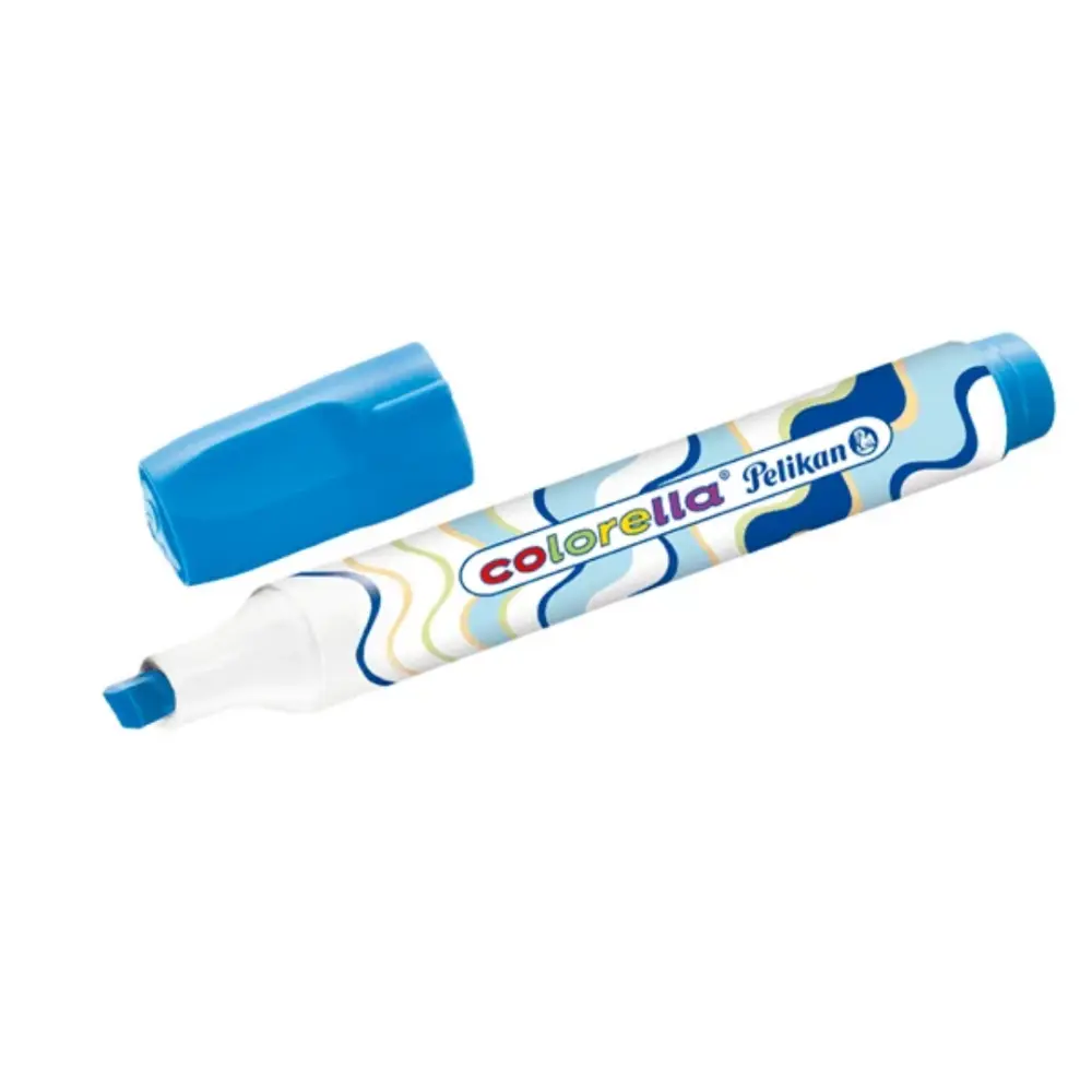MARCADOR PELIKAN COLORELA AZUL CLARO – Papelería Cornejo