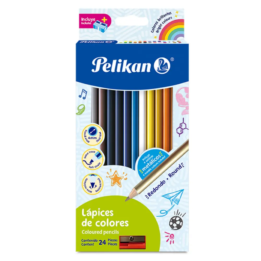 COLORES PELIKAN  CAJA C/24 PZAS.